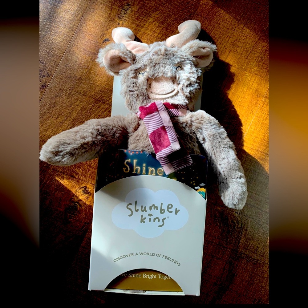 Slumberkins Shine Bright Moose NIB + Card